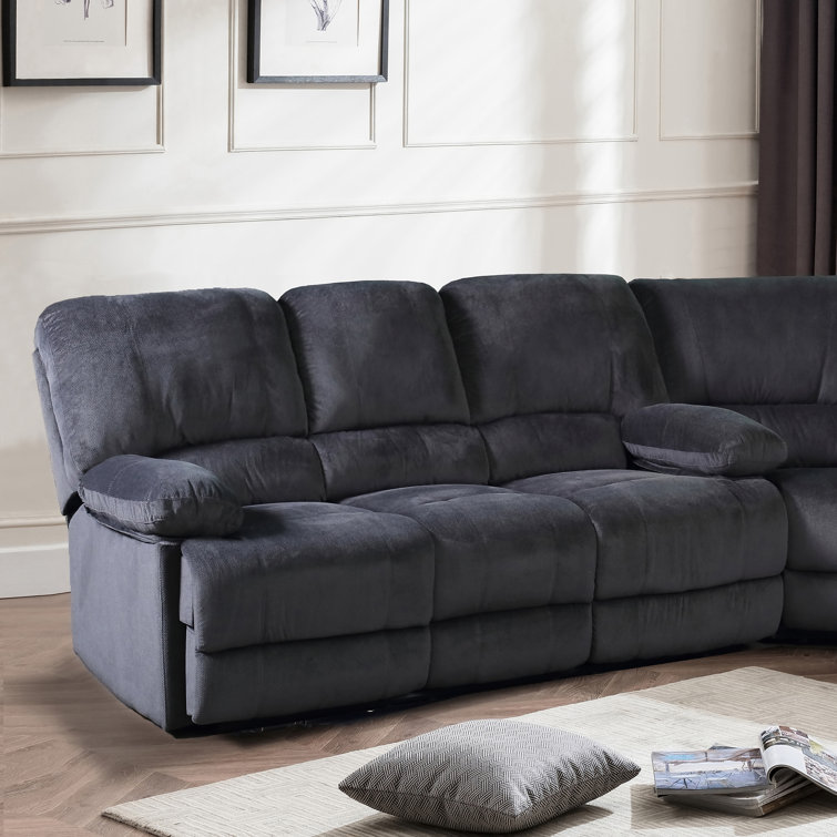 Lane radford fabric online reclining sectional